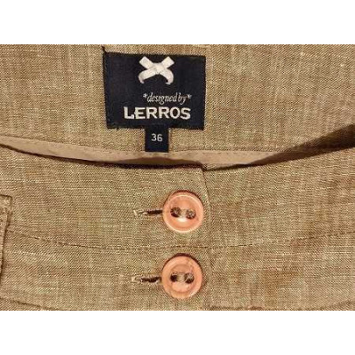 Lerros - Completo donna in lino giacca e pantalone beige - cmd006 - Italianfashionglam