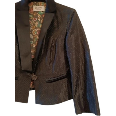 Burani Collezioni - Abito da donna in cotone giacca e gonna blu scuro - cmd011 - Italianfashionglam