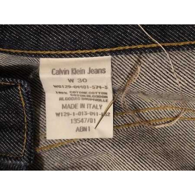 Calvin Klein - Blue jeans da donna dritti in cotone denim - bjd001 - Italianfashionglam