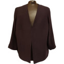 Marina Rinaldi - Giacca da donna in viscosa di color viola scuro - gid124 - Italianfashionglam