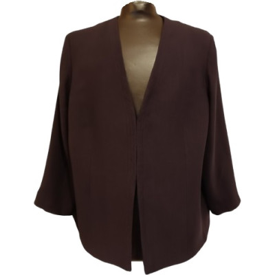 Marina Rinaldi - Giacca da donna in viscosa di color viola scuro - gid124 - Italianfashionglam