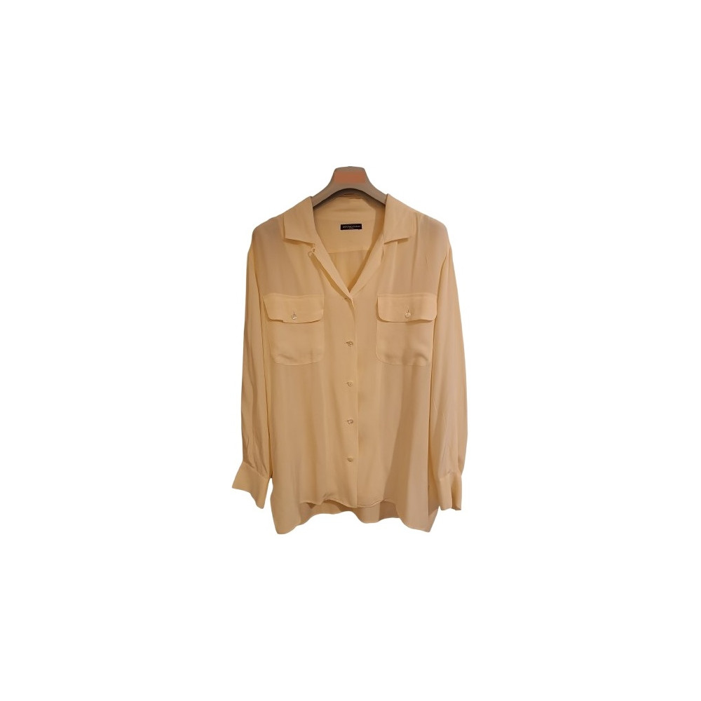Antonio Fusco - Camicia da donna in seta color crema - Italianfashionglam Antonio Fusco - Camicia da donna in seta color crema - Italianfashionglam