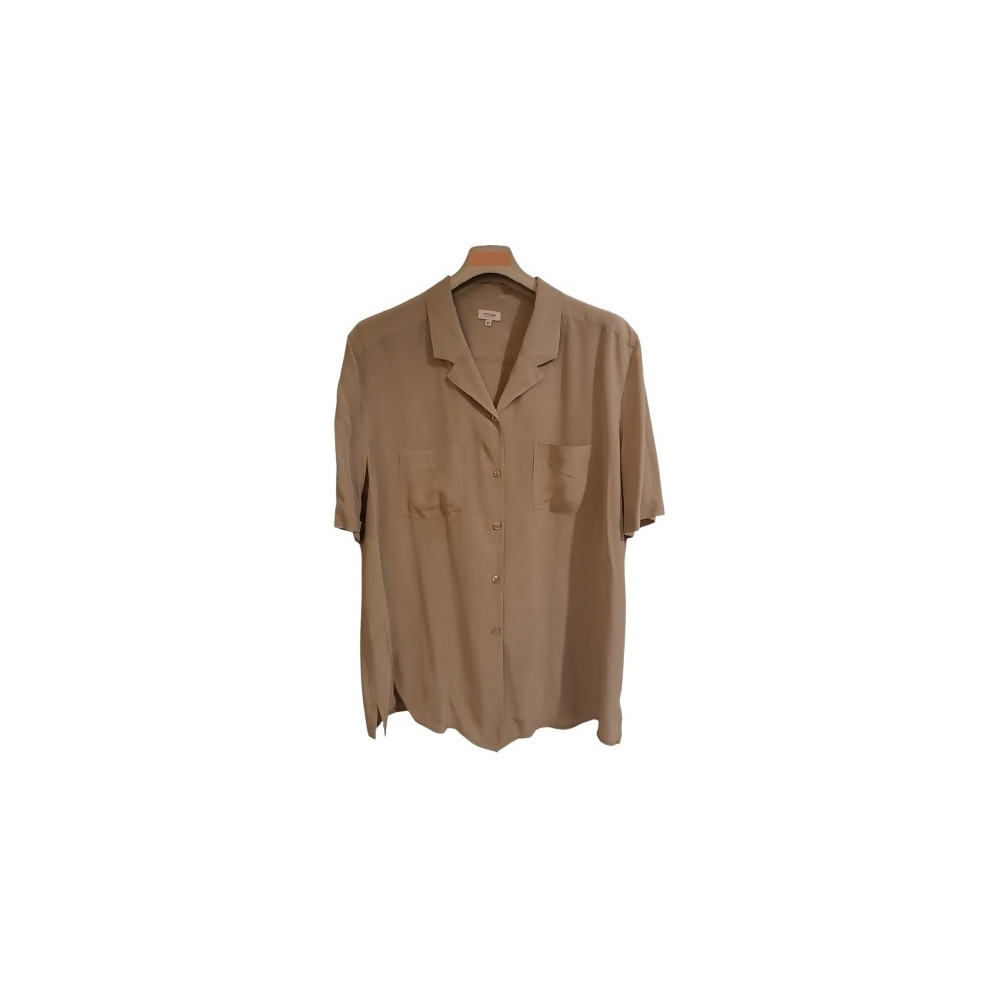 Otto Kern - Camicia da donna in seta color grigio ghiaccio - Italianfashionglam Otto Kern - Camicia da donna in seta color grigio ghiaccio - Italianfashionglam