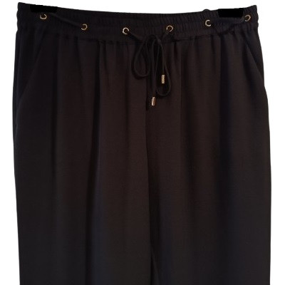 Michael Kors - Pantalone da donna nero gamba dritta - Italianfashionglam