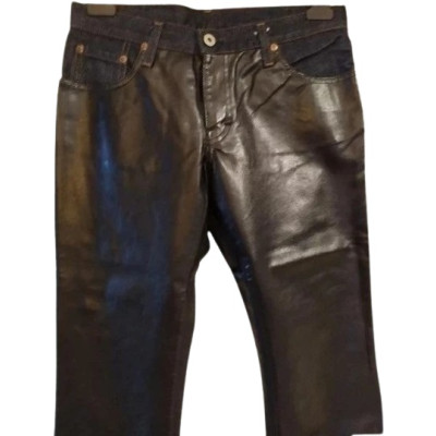 Casucci - Pantalone da donna fashion in ecopelle a zampa - Italianfashionglam
