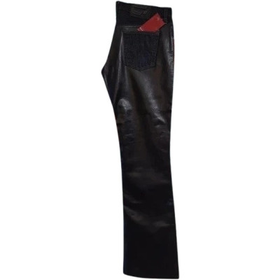 Casucci - Pantalone da donna fashion in ecopelle a zampa - Italianfashionglam
