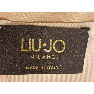 Liu Jo - Top in tessuto di viscosa di colore cipria con pizzo - Italianfashionglam
