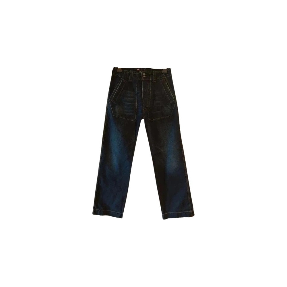 Diesel - Blue jeans donna in cotone gamba dritta vintage - Italianfashionglam Diesel - Blue jeans donna in cotone gamba dritta vintage - Italianfashionglam