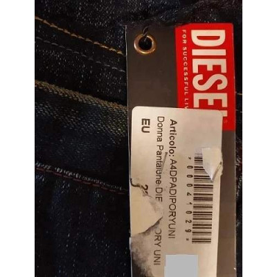 Diesel - Blue jeans donna in cotone gamba dritta vintage - Italianfashionglam