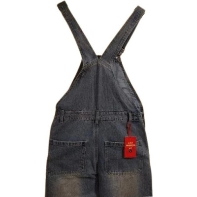 List Woman - Salopette da donna in cotone blue jeans stinto - Italianfashionglam