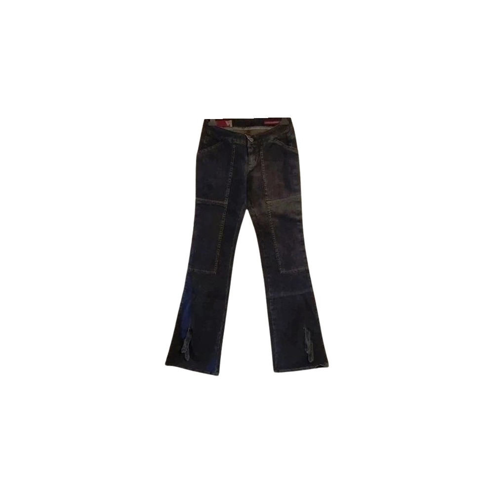 Guess - Blue jeans vintage da donna in cotone a zampa - Italianfashionglam Guess - Blue jeans vintage da donna in cotone a zampa - Italianfashionglam