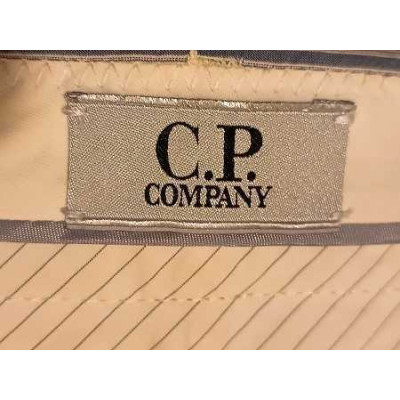 C.P. Company - Pantalone da donna in cotone a righe blu e bianco - Italianfashionglam