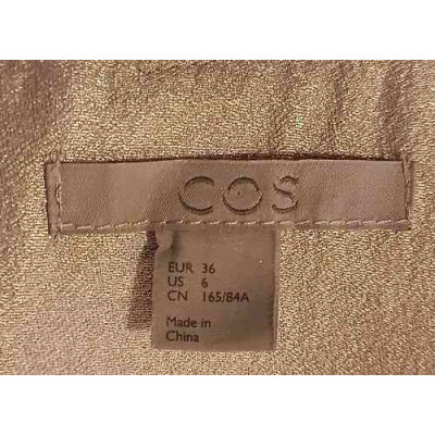 Cos - Abito da donna in tessuto di viscosa colore argento - Italianfashionglam