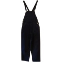 Le Griff - Salopette da donna in puro cotone denim color nero - Italianfashionglam