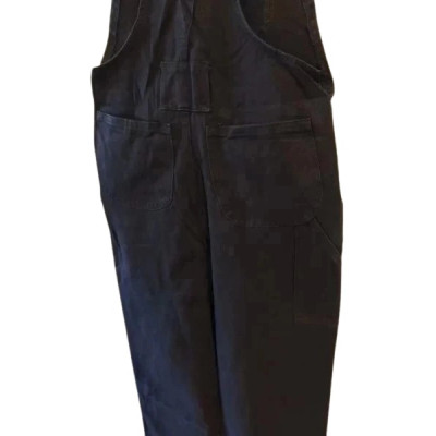 Le Griff - Salopette da donna in puro cotone denim color nero - Italianfashionglam