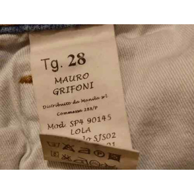 Mauro Grifoni - Blue jeans trendy donna in cotone stinto Italianfashionglam