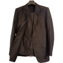 Canali - Abito completo da uomo in pura seta color nero lucido - Italianfashionglam