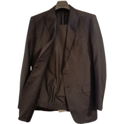 Canali - Abito completo da uomo in pura seta color nero lucido - Italianfashionglam