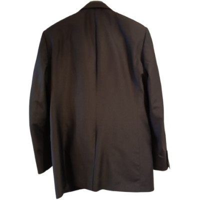 Canali - Abito completo da uomo in pura seta color nero lucido - Italianfashionglam