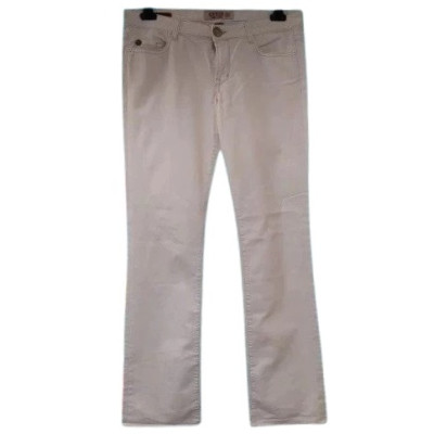 Guess - White jeans da donna in cotone denim vita bassa - Italianfashionglam