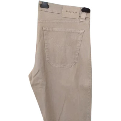 Jeckerson - Pantalone da donna in cotone di colore beige - Italianfashionglam