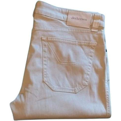 Jeckerson - Pantalone da donna in cotone di colore beige - Italianfashionglam