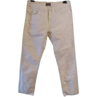 Jean Paul Gaultier - Jeans da donna in cotone bianco - Italianfashionglam