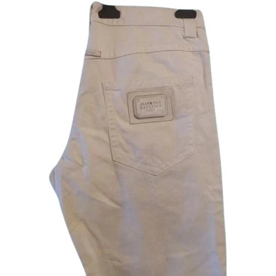 Jean Paul Gaultier - Jeans da donna in cotone bianco - Italianfashionglam