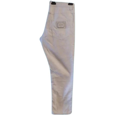 Jean Paul Gaultier - Jeans da donna in cotone bianco - Italianfashionglam