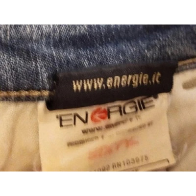 Energie - Blue jeans vintage da donna in cotone scolorito - Italianfashionglam