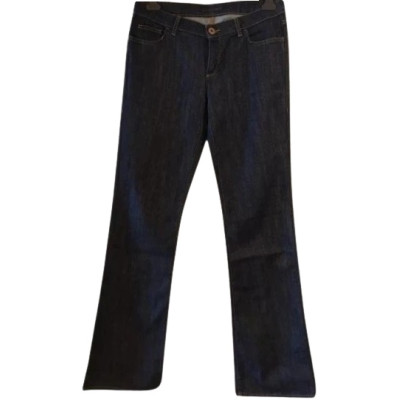 Trussardi - Blue jeans da donna in cotone 5 tasche a zampetta - Italianfashionglam