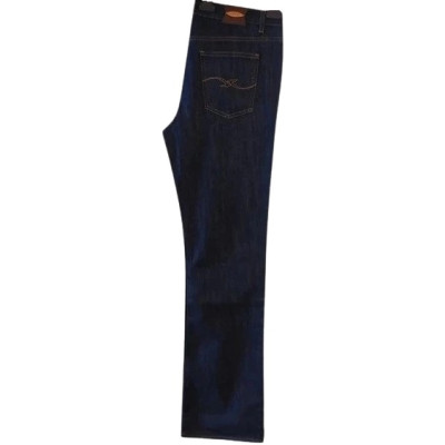 Trussardi - Blue jeans da donna in cotone 5 tasche a zampetta - Italianfashionglam