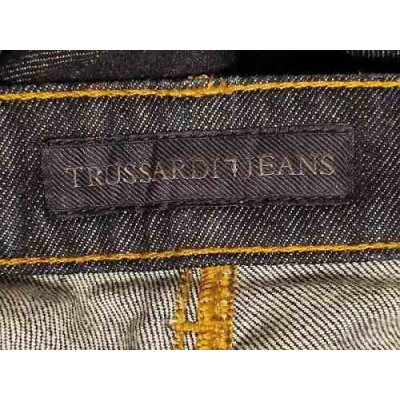 Trussardi - Blue jeans da donna in cotone 5 tasche a zampetta - Italianfashionglam