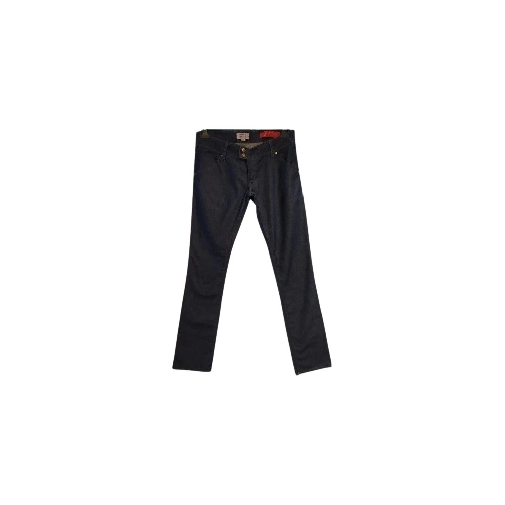 Met - Blue jeans donna in cotone denim gamba dritta - Italianfashionglam Met - Blue jeans donna in cotone denim gamba dritta - Italianfashionglam