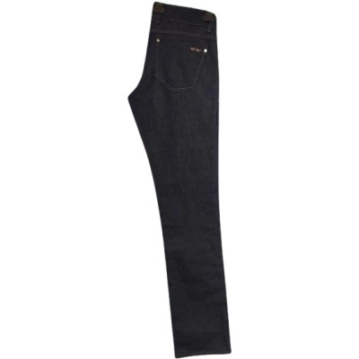 Met - Blue jeans donna in cotone denim gamba dritta - Italianfashionglam
