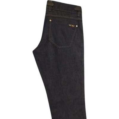 Met - Blue jeans donna in cotone denim gamba dritta - Italianfashionglam