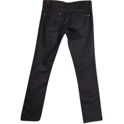 Met - Blue jeans donna in cotone denim gamba dritta - Italianfashionglam