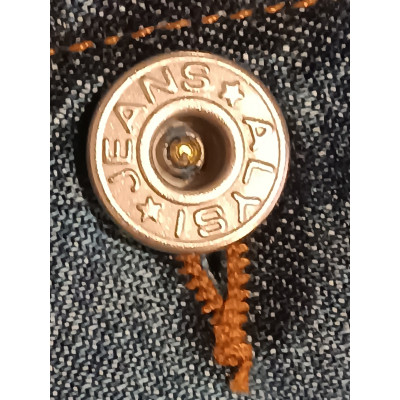 Alysi - Giacca da donna in cotone denim blue jeans stinto - Italianfashionglam