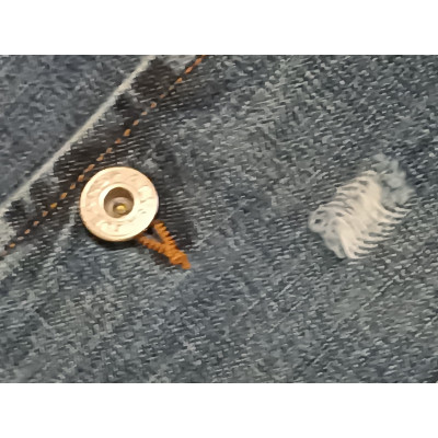 Alysi - Giacca da donna in cotone denim blue jeans stinto - Italianfashionglam