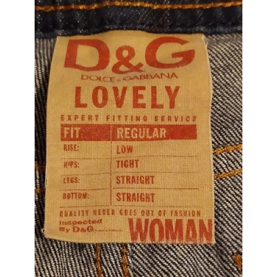 Dolce&Gabbana - Blue jeans da donna in cotone vita bassa - Italianfashionglam