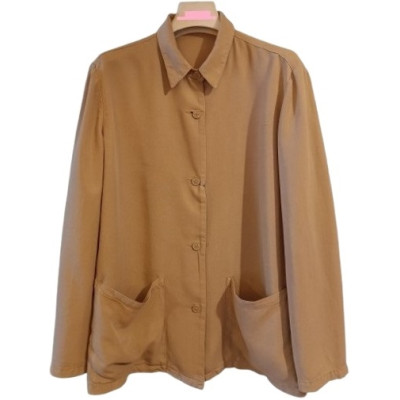 Krizia - Giacca sahariana da donna in lyocell color beige - Italianfashionglam