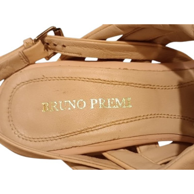 Bruno Premi - Sandali da donna in vera pelle color beige - Italianfashionglam