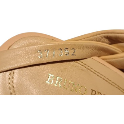 Bruno Premi - Sandali da donna in vera pelle color beige - Italianfashionglam