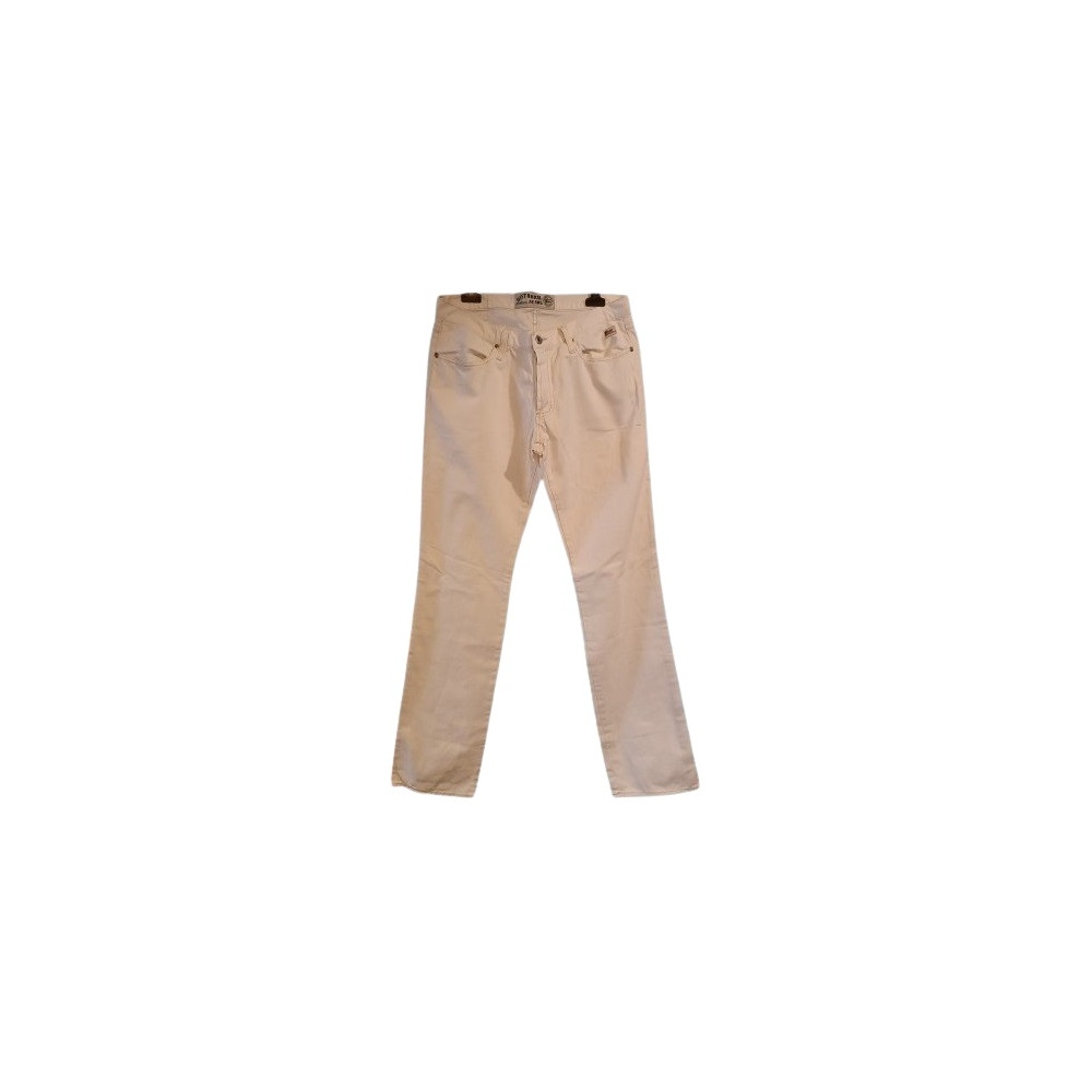 Roy Roger's - White jeans da uomo in cotone a gamba dritta - Italianfashionglam Roy Roger's - White jeans da uomo in cotone a gamba dritta - Italianfashionglam