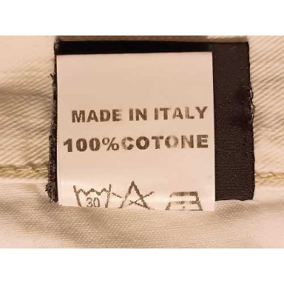 Roy Roger's - White jeans da uomo in cotone a gamba dritta - Italianfashionglam