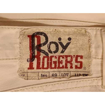 Roy Roger's - White jeans da uomo in cotone a gamba dritta - Italianfashionglam