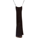 Byblos - Abito glam donna slip dress lungo in lino black - Italianfashionglam