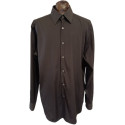 Prada - Camicia da uomo in cotone nero a manica lunga - Italianfashionglam