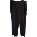 Luisa Spagnoli - Pantalone da donna in seta colore nero - Italianfashionglam