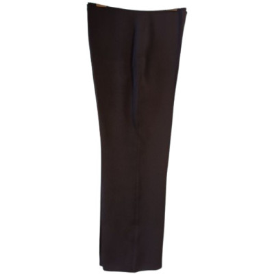 Luisa Spagnoli - Pantalone da donna in seta colore nero - Italianfashionglam